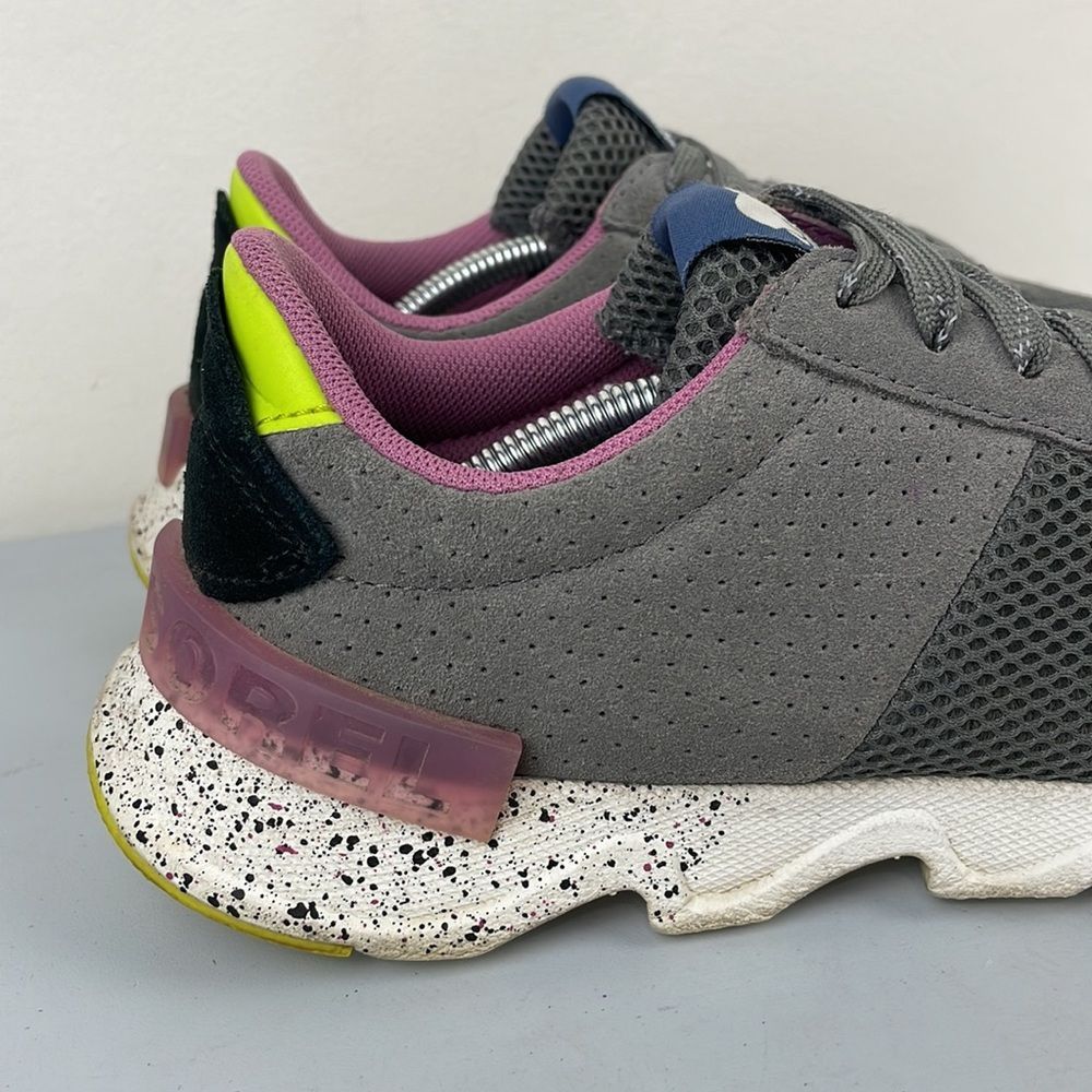 SOREL Kinetic Lite Lace Sneakers Shoes Women’s Size 8 Gray - Picture 2 of 11